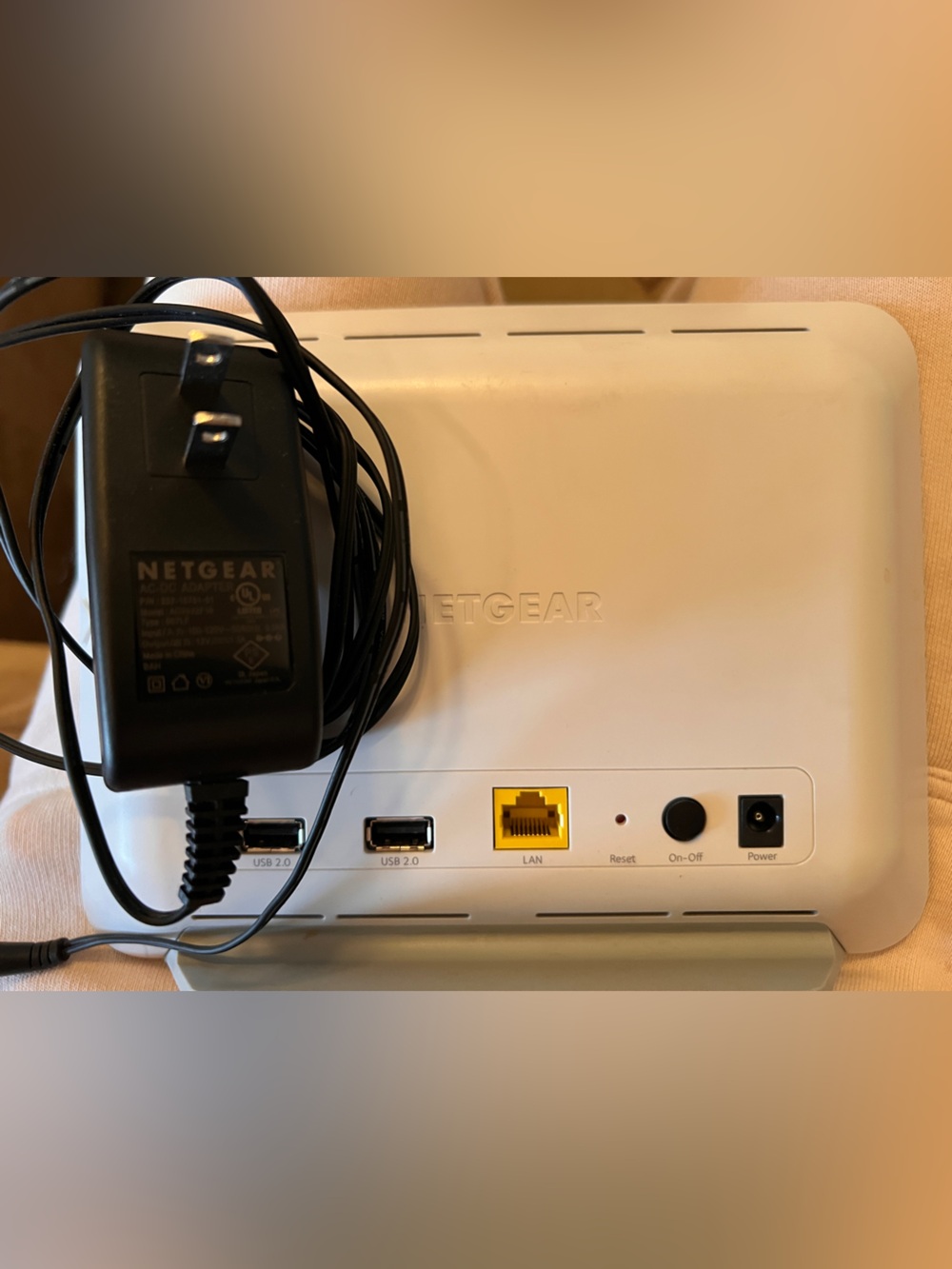 netgear white base station model vmb3000 not used. With netgear adapter